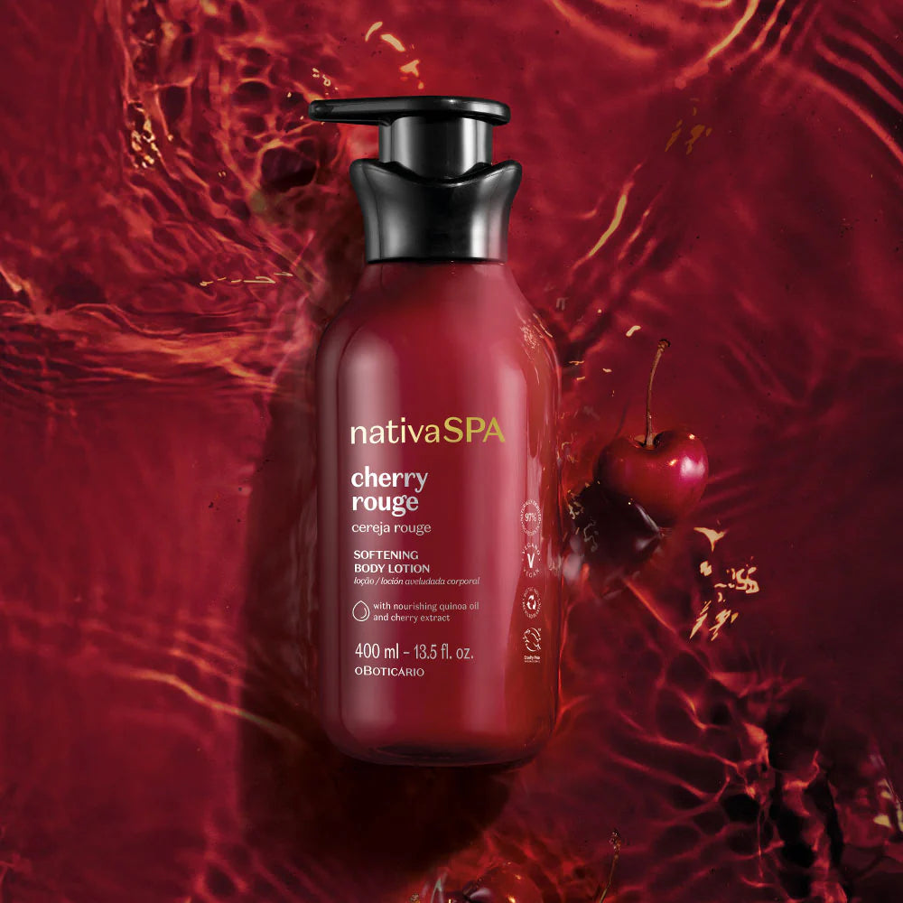 “Cherry Rouge Body Lotion 400ml - Nativa Spa Velvety"