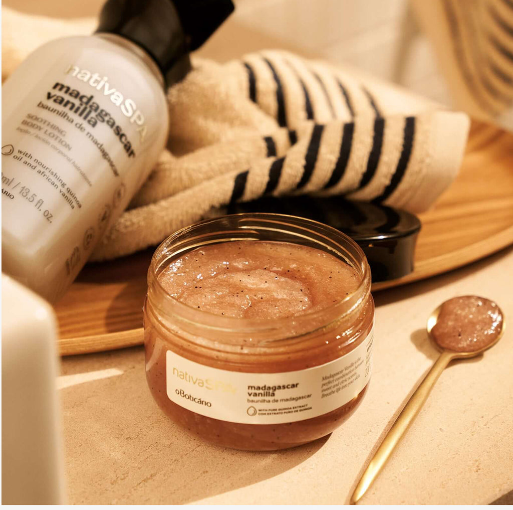 Nativa Spa Madagascar Vanilla Sugar Scrub, 200g