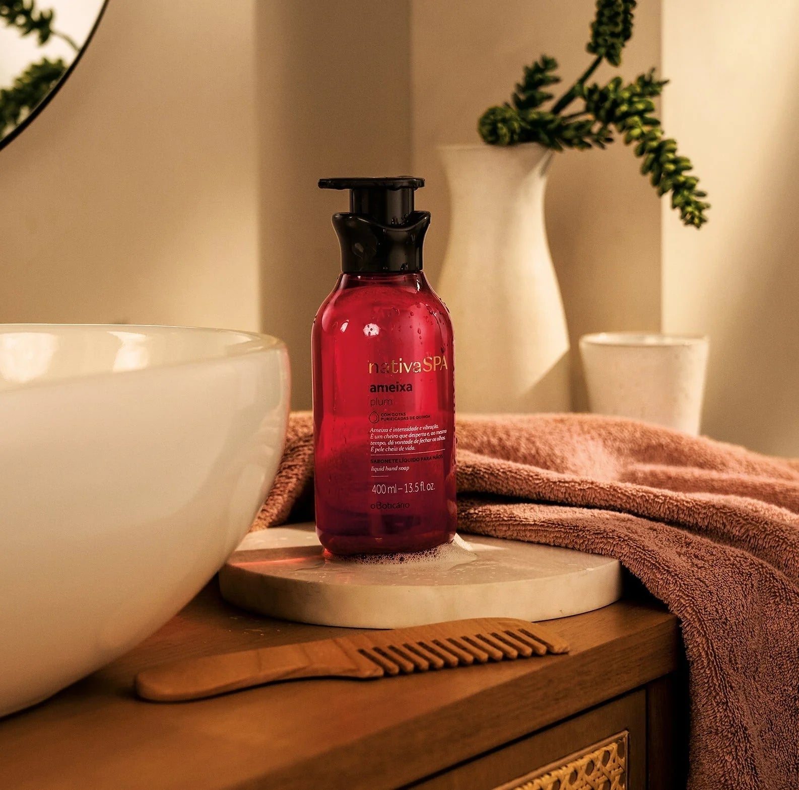 Liquid Hand Soap Native SPA Plum, 400ml