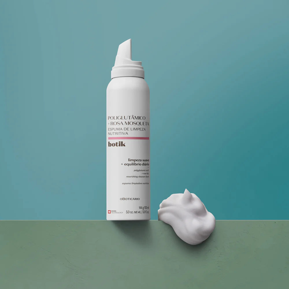 Polyglutamic Nourishing Cleansing Foam + Botik Rosehip, 150ml