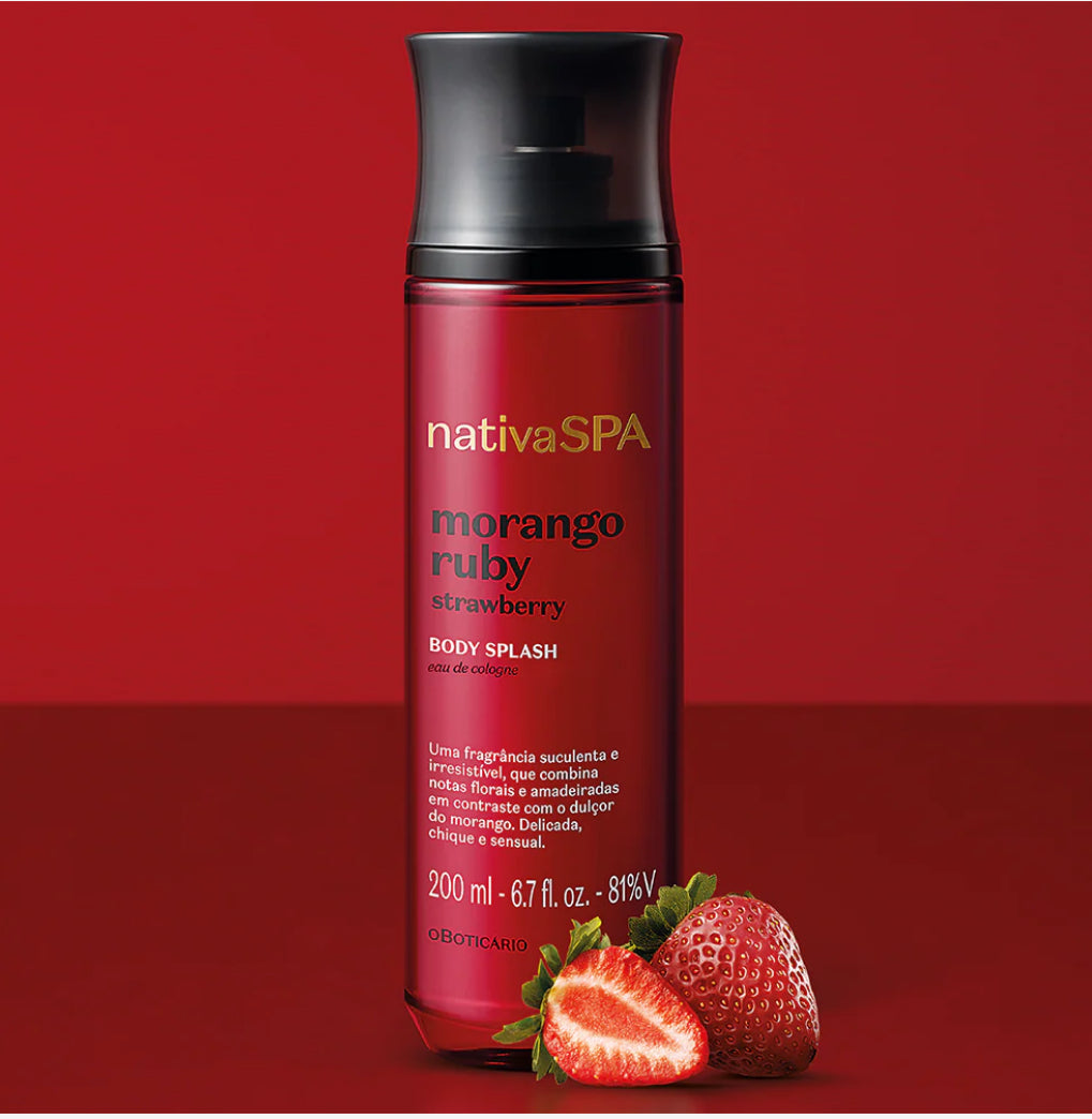 Nativa Spa Strawberry Ruby Body Splash, 200ml